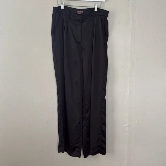 Vince Camuto Satin Wide Leg Pants 10 - Picture 1 of 8